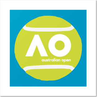 Australian Open Tennis Ball Posters and Art